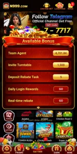N999 app bonus